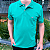 Polo Manhattan Jeans Verde Bandeira Logo Clássico Bordado - Imagem 4