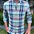 Camisa Ralph Lauren Xadrez Manga Longa Multicolor Marinho Logo Colorido - Imagem 3
