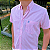Camisa Social Txc Xadrez Manga Curta Rosa Claro Com Bolso 2699C - Imagem 5
