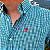 Camisa Social Txc Xadrez Manga Curta Verde Com bolso 2699C - Imagem 3