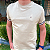 Camiseta Tommy Hilfiger Bege Detalhe Manga - Imagem 5
