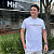 Camiseta Tommy Hilfiger Branco Contrast Stitch Stripe Estampada Tee - Imagem 1