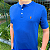 Camiseta Ralph Lauren Henley Azul Royal Logo Clássico Laranja - Imagem 3