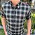 Camisa Ralph Lauren Xadrez Manga Curta Preto Clássico Vermelho - Imagem 3