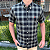Camisa Ralph Lauren Xadrez Manga Curta Preto Clássico Vermelho - Imagem 4