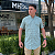 Camisa Social Txc Xadrez Manga Curta Azul 29188C Com Bolso - Imagem 2