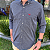 Camisa Manhatan Jeans Quadriculada Manga Longa Preto Logo Vermelho - Imagem 2