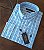 Camisa Ralph Lauren Listrado Manga Longa Azul Claro Listra Vermelho Logo Preto - Imagem 6