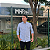 Camisa Ralph Lauren Listrado Manga Longa Azul Claro Listra Vermelho Logo Preto - Imagem 3