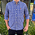 Camisa Ralph Lauren Xadrez Manga Longa Azul Royal Listra Preto Logo Clássico Laranja - Imagem 2
