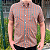 Camisa Ralph Lauren Xadrez Manga Curta Multicolor Laranja Logo Clássico Verde - Imagem 4