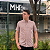 Camisa Ralph Lauren Xadrez Manga Curta Multicolor Laranja Logo Clássico Branco - Imagem 2