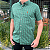 Camisa Ralph Lauren Xadrez Manga Curta Multicolor Verde Logo Clássico Laranja - Imagem 4