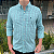 Camisa Ralph Lauren Xadrez Manga Longa Verde Claro Marinho Logo Clássico Marinho - Imagem 3