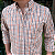 Camisa Social Txc Xadrez Manga Longa Multi Color Bordada 29168L Com Bolso - Imagem 3