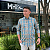 Camisa Social Txc Xadrez Manga Longa Azul Multicolor Bordada 29176L Com Bolso - Imagem 3