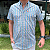 Camisa Social Txc Xadrez Manga Curta Multicolor Listras 29189C Com Bolso - Imagem 5