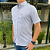 Camisa Ralph Lauren Quadriculada Manga Curta Branco Listras Azul Logo Colorido - Imagem 3