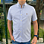 Camisa Ralph Lauren Quadriculada Manga Curta Branco Listras Azul Logo Colorido - Imagem 2