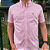 Camisa Ralph Lauren Xadrez Clássico Manga Curta Rosa Claro Logo Colorido - Imagem 2