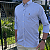 Camisa Ralph Lauren Quadriculada Manga Longa Branco Listras Dupla Azul Logo Colorido - Imagem 3