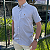 Camisa Ralph Lauren Quadriculada Manga Curta Cinza Listra Marinho Logo Colorido - Imagem 3