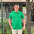 Polo Ralph Lauren Verde Bandeira Logo Colorido - Imagem 1