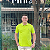Polo Ralph Lauren Verde Limão Logo Clássico Roxo - Imagem 1
