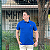 Polo Ralph Lauren Azul Royal Logo Clássico Laranja - Imagem 5
