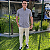 Camisa Ralph Lauren Xadrez Clássico Manga Curta Marrom Logo Colorido - Imagem 5