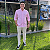 Camisa Ralph Lauren Micro Xadrez Médio Manga Longa Rosa Claro Logo Colorido - Imagem 5