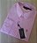Camisa Ralph Lauren Micro Xadrez Médio Manga Longa Rosa Claro Logo Colorido - Imagem 6