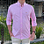 Camisa Ralph Lauren Micro Xadrez Médio Manga Longa Rosa Claro Logo Colorido - Imagem 2