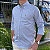 Camisa Ralph Lauren Quadriculada Manga Longa Cinza Listra Marinho Logo Colorido - Imagem 3