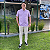 Camisa Ralph Lauren Micro Xadrez Manga Curta Lilás Logo Colorido - Imagem 5