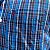 Camisa Social Txc Xadrez Manga Curta Azul Listras Marinho 29136C Com Bolso - Imagem 2