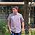 Camisa Social Txc Xadrez Manga Curta Verde Listras Marinho 29144C Com Bolso - Imagem 1