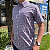 Camisa Social Txc Xadrez Manga Curta Verde Listras Marinho 29144C Com Bolso - Imagem 4