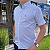 Camisa Ralph Lauren Xadrez Manga Curta Branco Listras Azul Claro Logo Colorido - Imagem 4