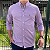 Camisa Ralph Lauren Micro Xadrez Manga Longa Lilás Logo Colorido - Imagem 2