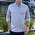Camisa PRL Lisa Tecido Plano Manga Longa Com Elastano Cinza Claro Logo Colorido - Imagem 2