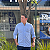 Camisa PRL Micro Xadrez Manga Longa Azul Claro Logo Colorido - Imagem 4