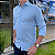 Camisa Social Txc Manga Longa Azul Claro Slim Tech Tricoline Bordada 29230L - Imagem 5