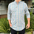 Camisa Social Txc Xadrez Manga Longa Verde Claro Bordada 29173L Com Bolso - Imagem 2