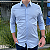 Camisa Social Kingejoe Manga Longa Azul Claro Com Elastano Lisa - Imagem 2