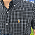 Camisa PRL Xadrez Manga Curta Preto Listras Branco Logo Colorido - Imagem 2