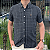 Camisa PRL Xadrez Manga Curta Preto Listras Branco Logo Colorido - Imagem 3