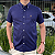 Camisa Social Ralph Lauren Tricoline Manga Curta Azul Marinho Logo Colorido - Imagem 2