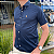 Camisa PRL Lisa Tecido Plano Manga Curta Com Elastano Marinho Logo Colorido - Imagem 4
