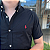 Camisa Social Ralph Lauren Tricoline Manga Curta Preto Logo Colorido - Imagem 4